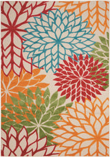 Nourison Aloha ALH05 Machine Made Green Rug