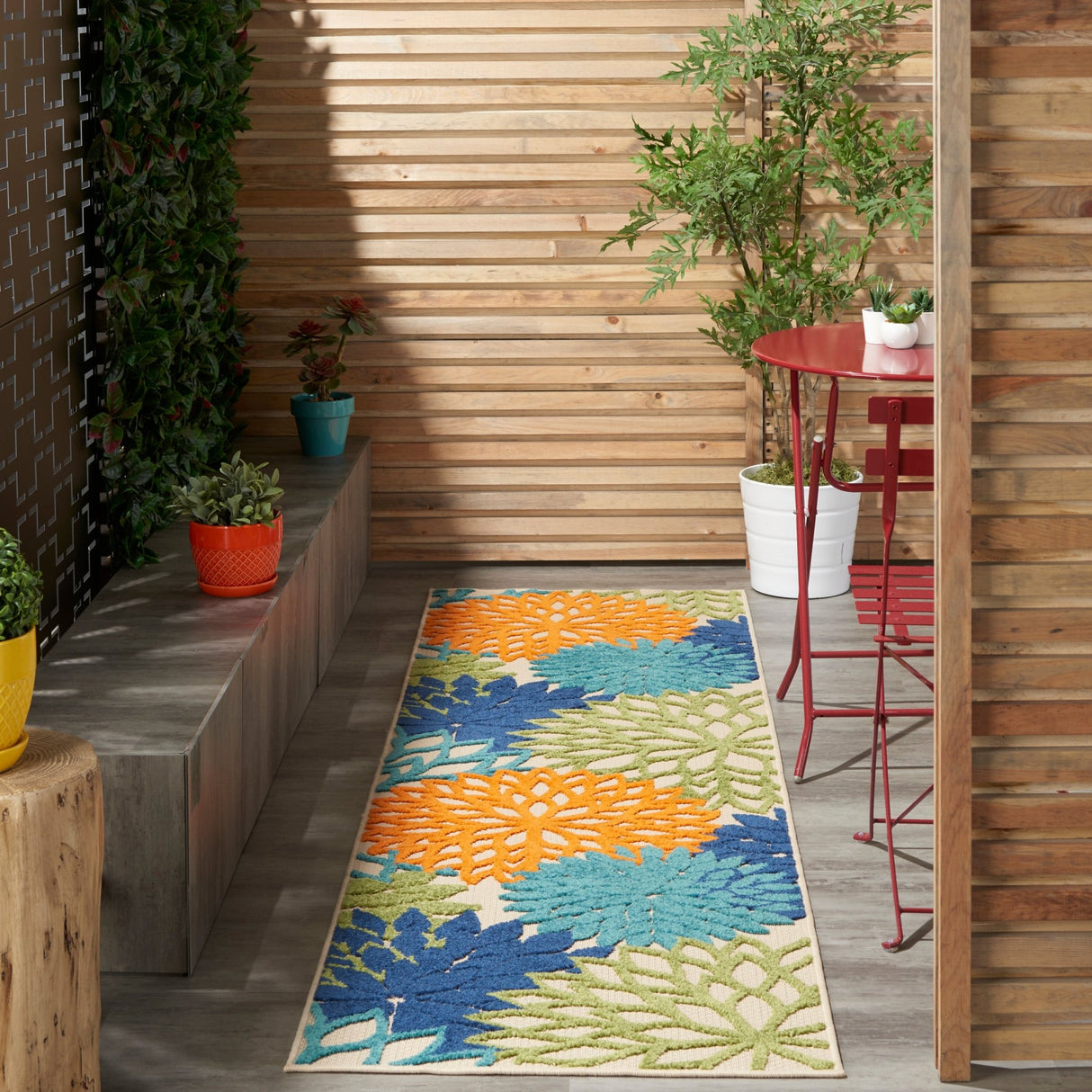 Nourison Aloha ALH05 Machine Made Multicolor Rug