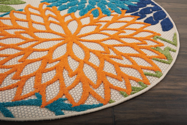 Nourison Aloha ALH05 Machine Made Multicolor Rug