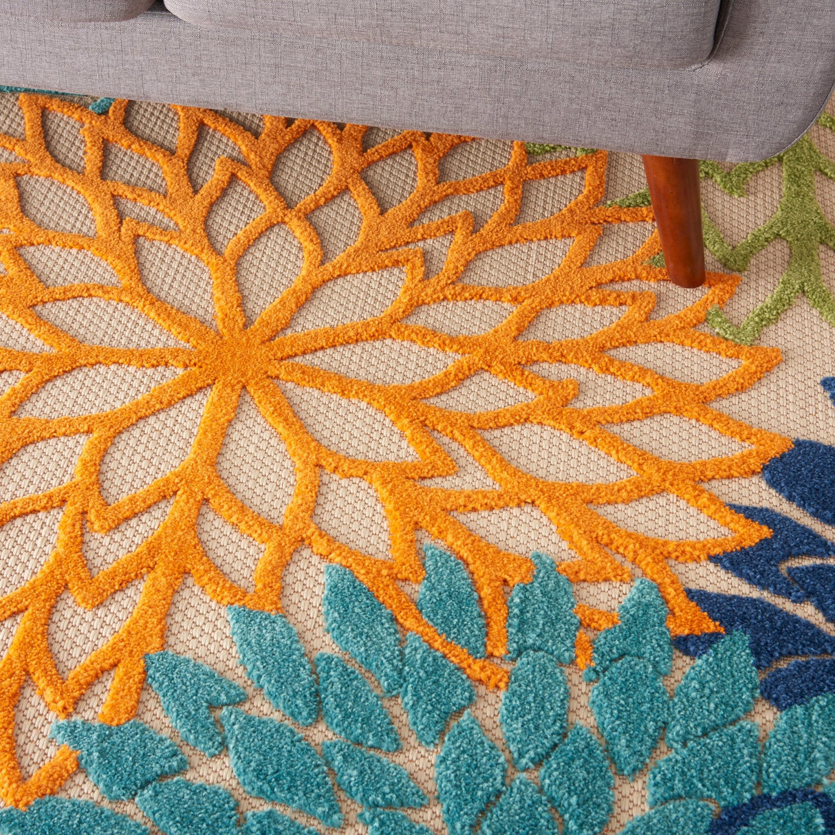 Nourison Aloha ALH05 Machine Made Multicolor Rug