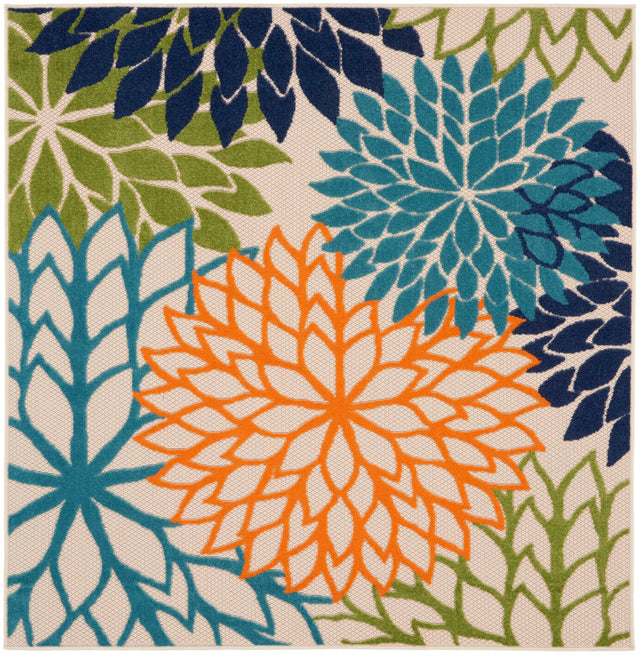 Nourison Aloha ALH05 Machine Made Multicolor Rug