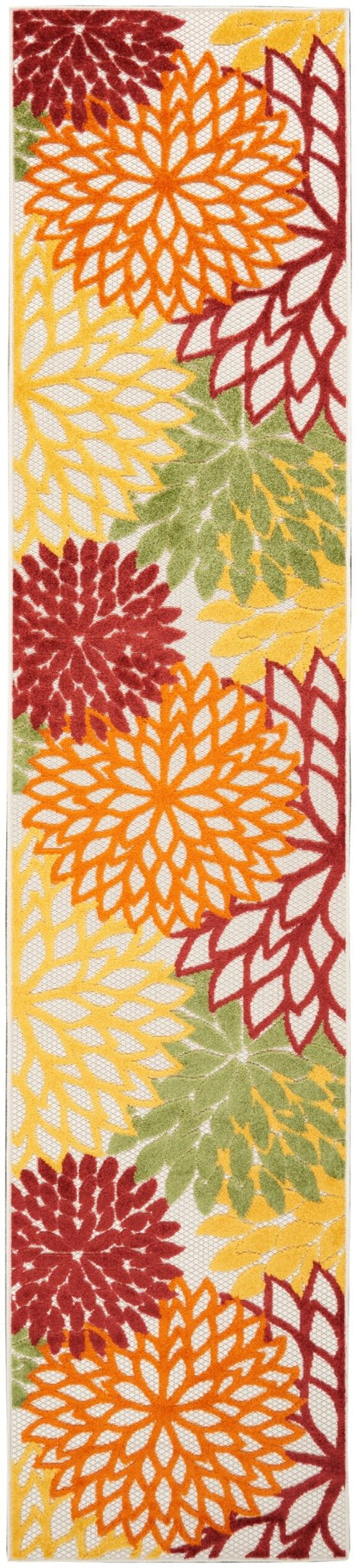 Nourison Aloha Alh05 Red Multi Colored Rug - Nourison - 99446826879