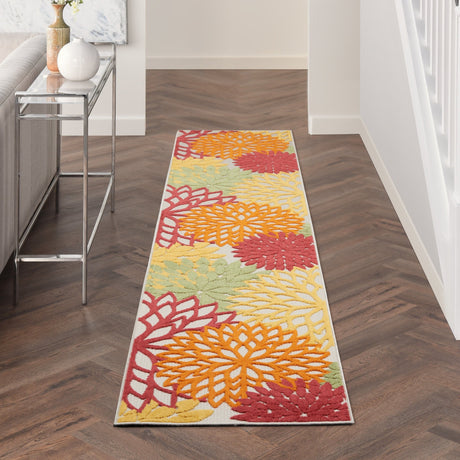 Nourison Aloha Alh05 Red Multi Colored Rug - Nourison - 99446827005