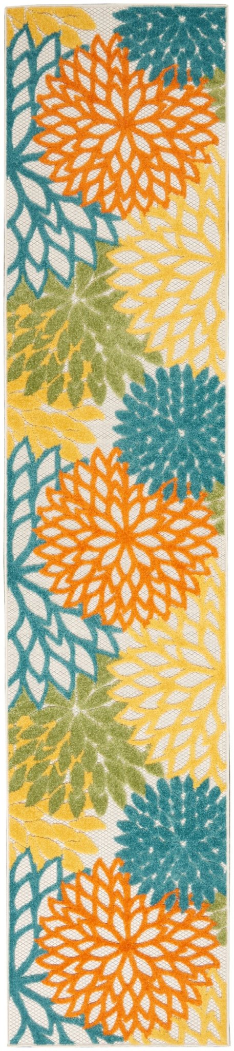 Nourison Aloha Alh05 Turquoise Multicolor Rug - Nourison - 99446827067