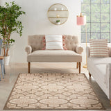 Nourison Aloha ALH14 Machine Made Cream Rug