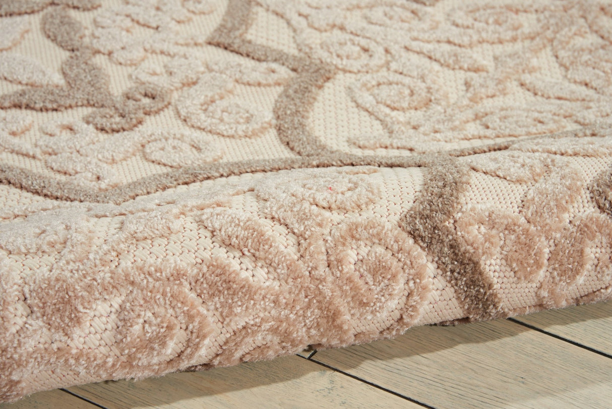 Nourison Aloha ALH14 Machine Made Cream Rug