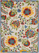 Nourison Aloha Alh17 Ivory/Multi Rug - Nourison - 99446827555