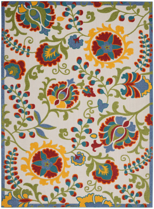 Nourison Aloha Alh17 Ivory/Multi Rug - Nourison - 99446827555