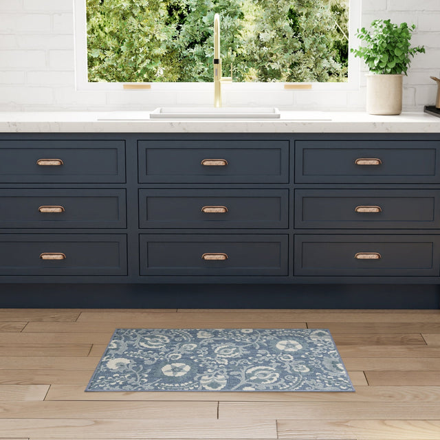 Nourison Aloha ALH17 Machine Made Blue Rug
