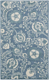 Nourison Aloha ALH17 Machine Made Blue Rug