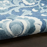 Nourison Aloha ALH17 Machine Made Blue Rug