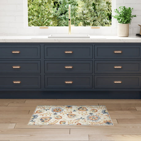 Nourison Aloha ALH17 Machine Made Grey, Multicolor Rug