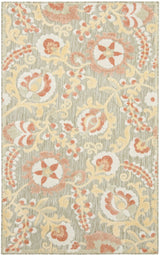 Nourison Aloha ALH17 Machine Made Sage, Rose Rug