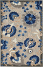 Nourison Aloha Alh17 Natural/Blue Rug - Nourison - 99446739094