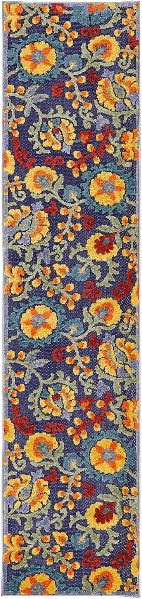 Nourison Aloha Alh17 Navy Multicolor Rug - Nourison - 99446921260