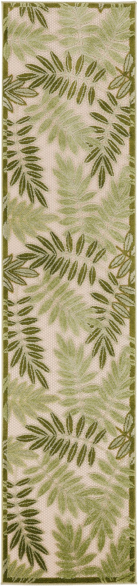 Nourison Aloha Alh18 Ivory Green Rug - Nourison - 99446953247