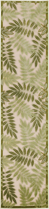 Nourison Aloha Alh18 Ivory Green Rug - Nourison - 99446953247