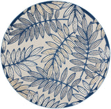 Nourison Aloha Alh18 Ivory/Navy Rug - Nourison - 99446827661