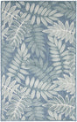 Nourison Aloha ALH18 Machine Made Blue Rug