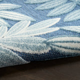 Nourison Aloha ALH18 Machine Made Blue Rug
