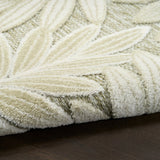 Nourison Aloha ALH18 Machine Made Ivory, Sage Rug
