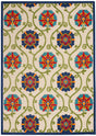 Nourison Aloha Alh19 Blue/Multicolor Rug - Nourison - 99446498540