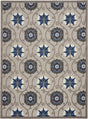 Nourison Aloha Alh19 Grey/Blue Rug - Nourison - 99446739384