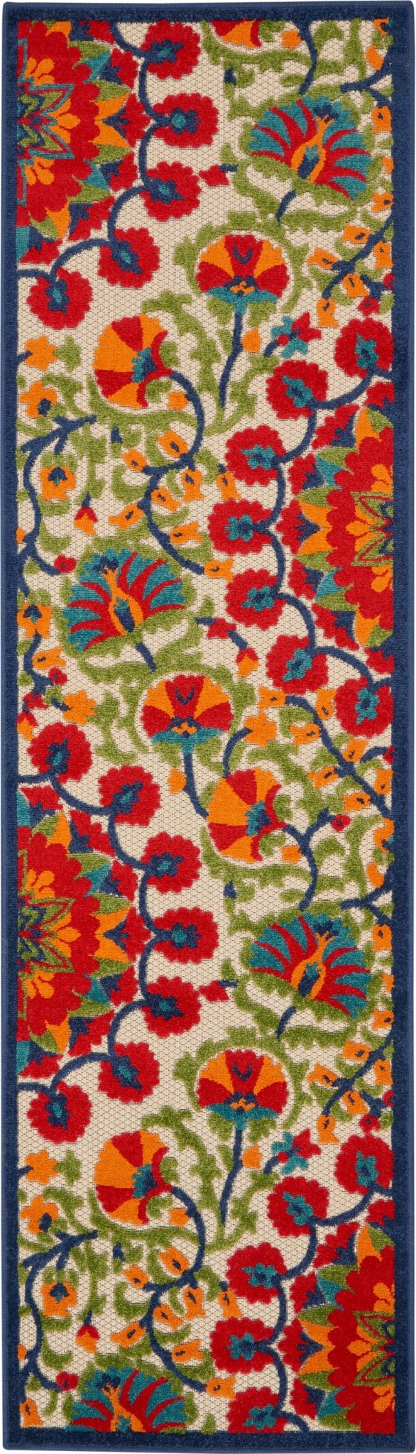 Nourison Aloha Alh20 Red/Multi Rug - Nourison - 99446760449