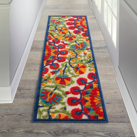 Nourison Aloha Alh20 Red/Multi Rug - Nourison - 99446760500