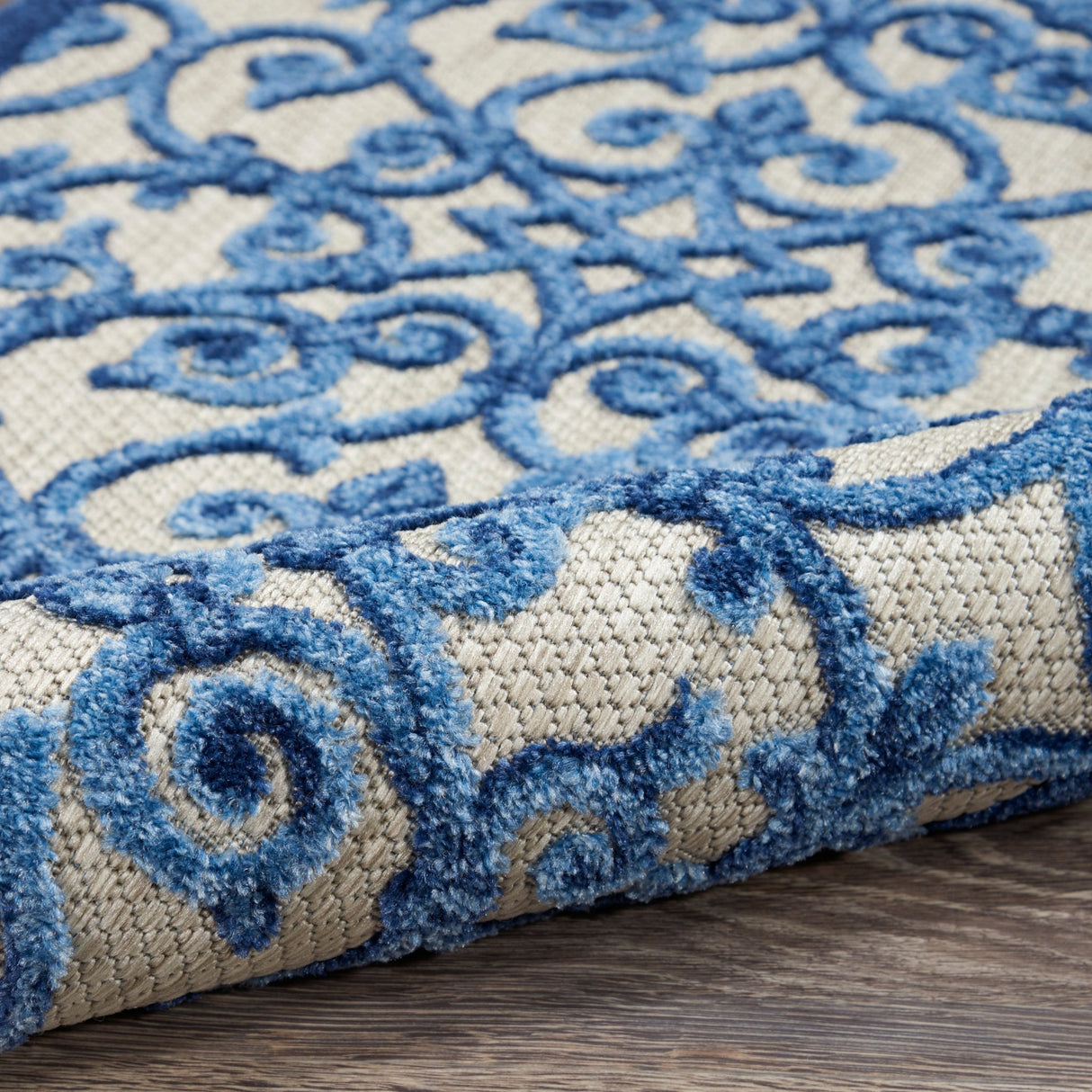 Nourison Aloha Alh21 Grey/Blue Rug - Nourison - 99446739650