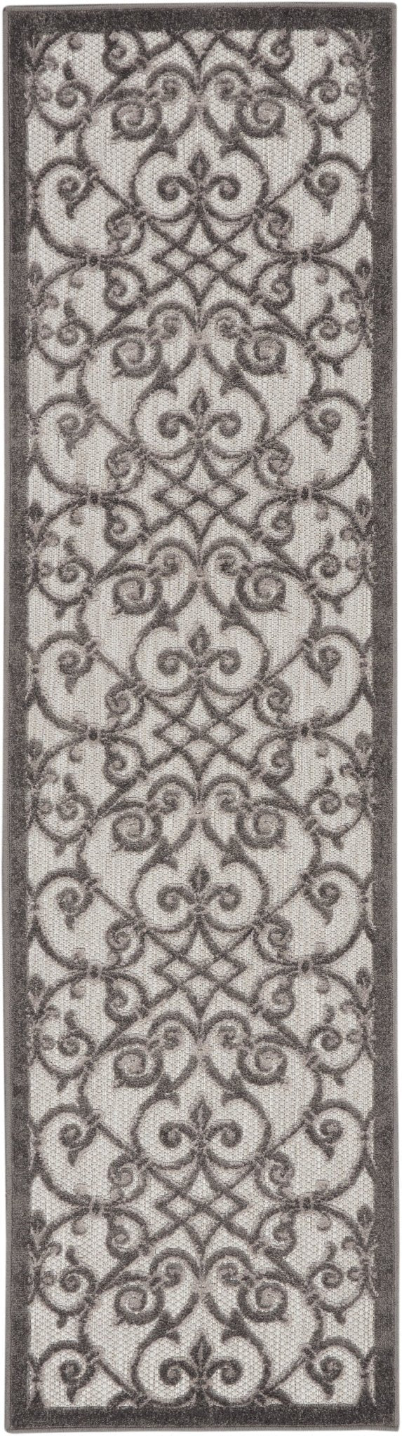 Nourison Aloha Alh21 Grey/Charcoal Rug - Nourison - 99446739612