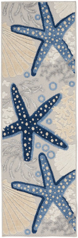 Nourison Aloha Alh24 Blue/Grey Rugs - Nourison - 99446828460