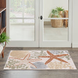 Nourison Aloha Alh24 Ivory Multicolor Rug - Nourison - 99446920805