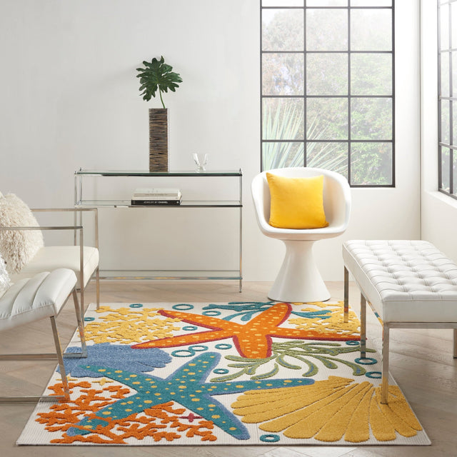 Nourison Aloha Alh24 Multicolor Rugs - Nourison - 99446828675