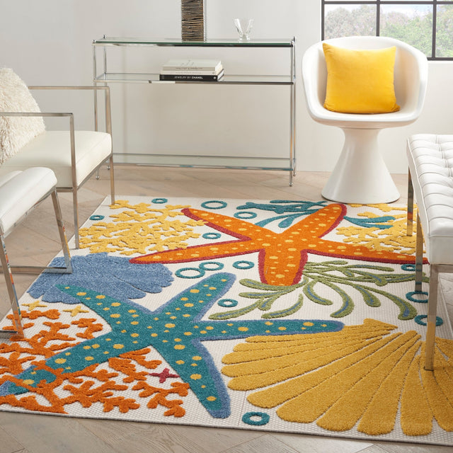 Nourison Aloha Alh24 Multicolor Rugs - Nourison - 99446828743