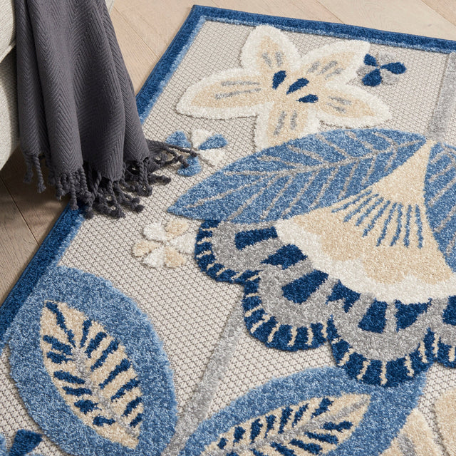 Nourison Aloha Alh25 Blue/Grey Rugs - Nourison - 99446828842