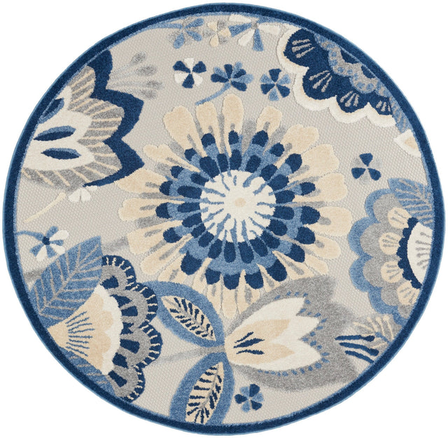 Nourison Aloha Alh25 Blue/Grey Rugs - Nourison - 99446828842