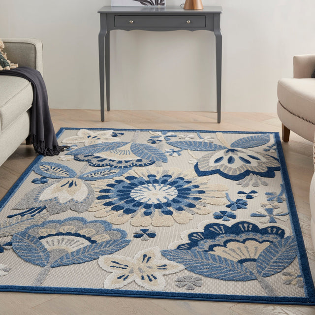 Nourison Aloha Alh25 Blue/Grey Rugs - Nourison - 99446828903