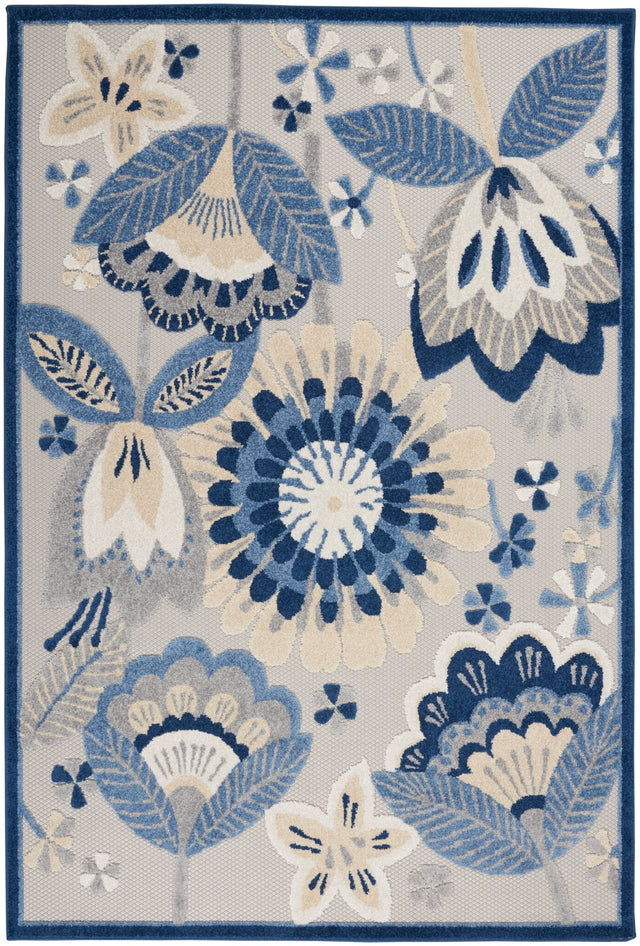 Nourison Aloha Alh25 Blue/Grey Rugs - Nourison - 99446828903