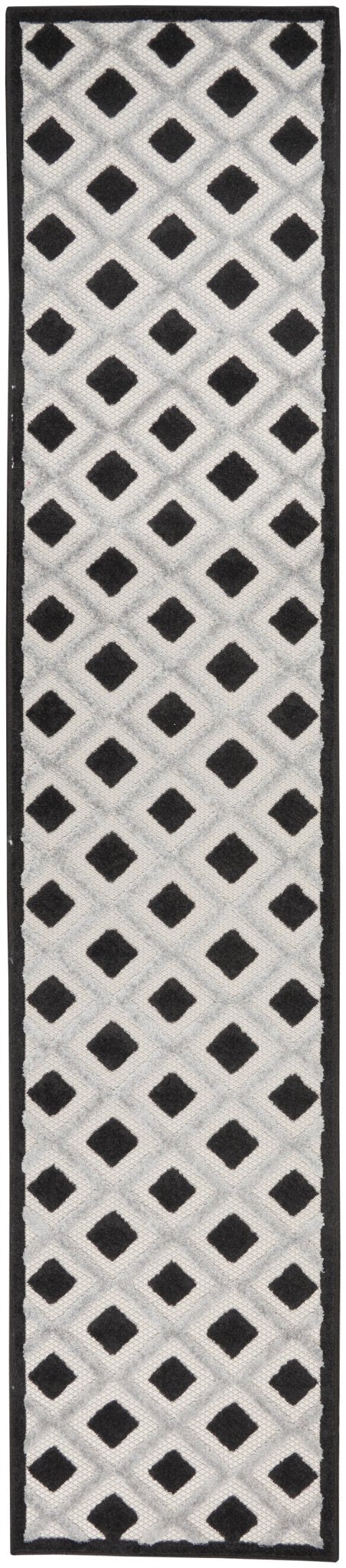 Nourison Aloha Alh26 Black White Rugs - Nourison - 99446829368