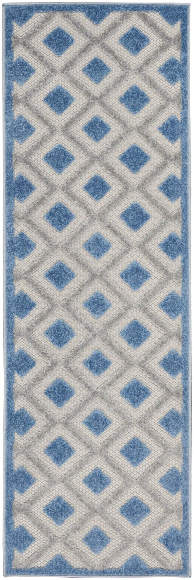 Nourison Aloha Alh26 Blue/Grey Rugs - Nourison - 99446829160