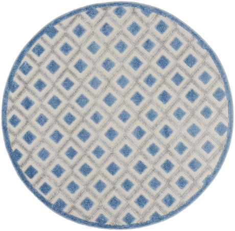 Nourison Aloha Alh26 Blue/Grey Rugs - Nourison - 99446829207