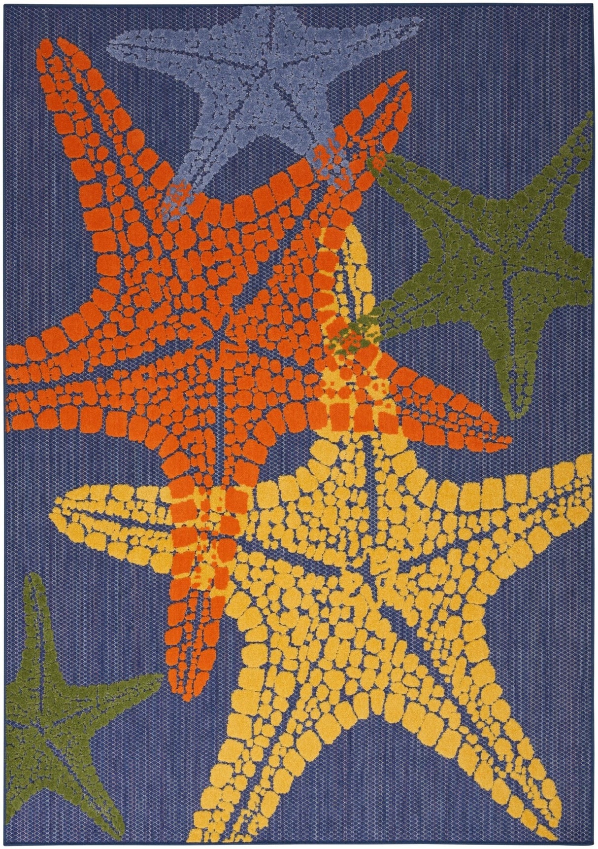 Nourison Aloha Alh28 Blue Multicolor Rug - Nourison - 99446921741