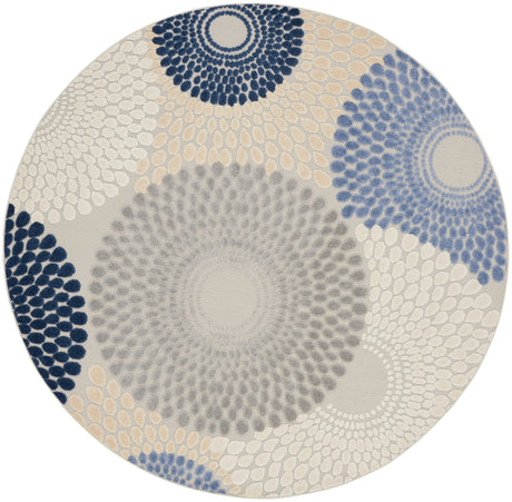 Nourison Aloha Alh29 Blue/Grey Rug - Nourison - 99446167293