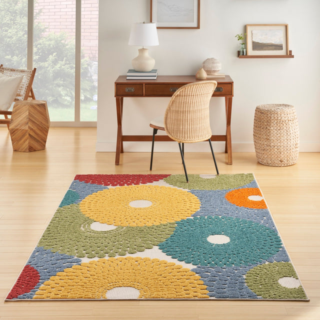 Nourison Aloha Alh29 Multicolor Rug - Nourison - 99446167569