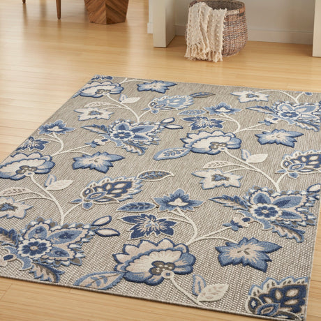 Nourison Aloha Alh31 Blue Grey Rug - Nourison - 99446169112