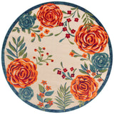 Nourison Aloha Alh32 Ivory Multicolor Rug - Nourison - 99446952554