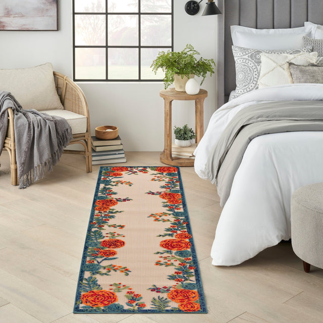 Nourison Aloha Alh32 Ivory Multicolor Rug - Nourison - 99446952554