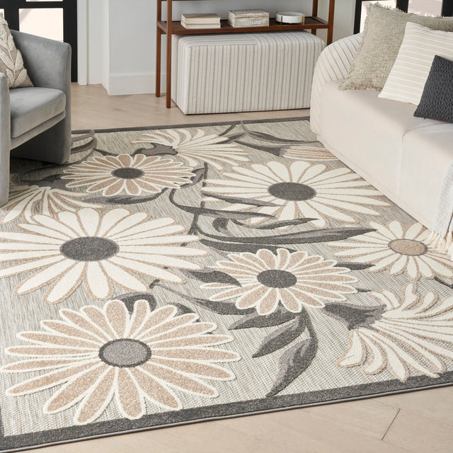 Nourison Aloha Alh33 Beige Rug - Nourison - 99446170859