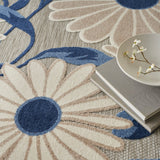 Nourison Aloha Alh33 Blue Grey Rug - Nourison - 99446171863